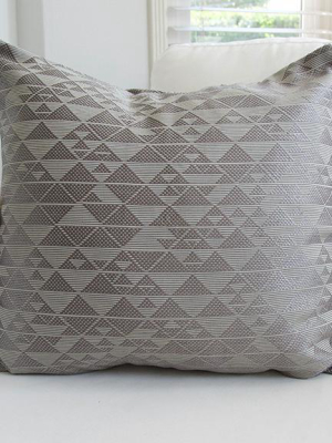 Platinum Sheen Geometric Accent Pillow Case - 20x20 (final Sale)