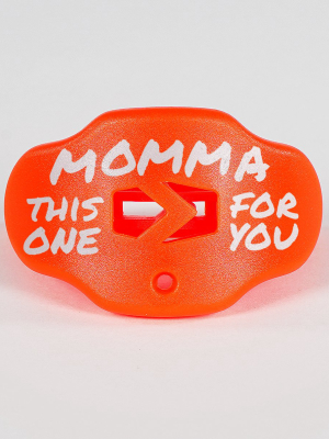 Momma Hue Orange Football Mouthguard