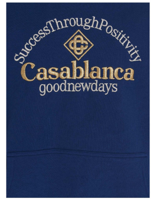 Casablanca Logo Embroidered Hoodie