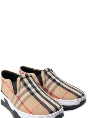 Burberry Kids Vintage Check Sneakers