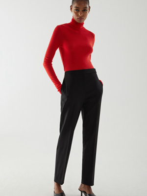 Fine Turtleneck Wool Top