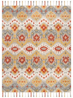 Suzani Gray/gold Area Rug