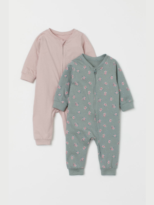 2-pack Jumpsuits With Zip