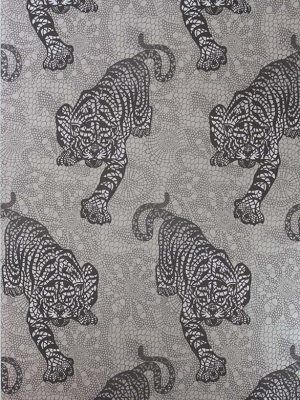 Tyger Tyger Wallpaper In Metallic Silver By Matthew Williamson For Osborne & Little