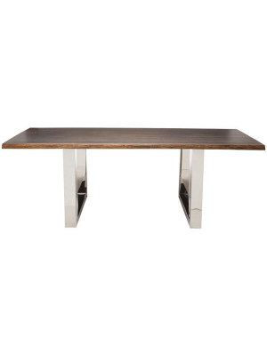 Lyon Seared Wood Dining Table