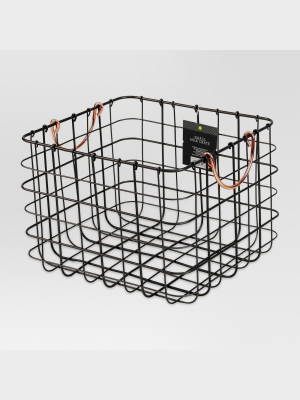 Small Milk Crate With Handles Copper - Threshold™