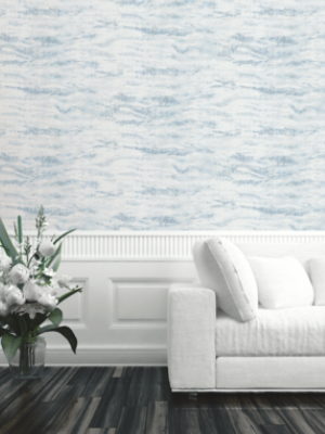 Shibori Wallpaper In Blue And Cream From The Solaris Collection By Mayflower Wallpaper