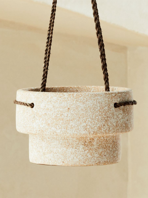 Speckled Hanging Planter