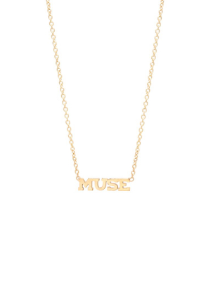 14k Itty Bitty Muse Necklace