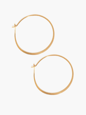 Melissa Joy Manning® 14k Gold 1.5" Round Hoop Earrings