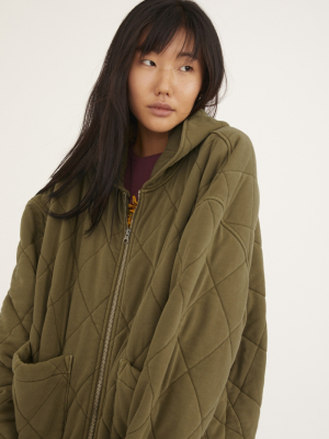 Uo Freja Quilted Hooded Jacket