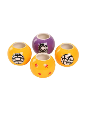 Funky People Dragon Ball Z Mini Molded Mug 4-pack