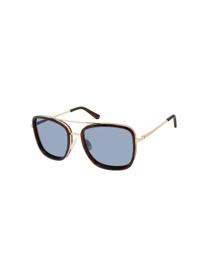 Privé Revaux The Vibe Unisex Square Polarized Sunglasses Chestnut Brown Tort 59mm