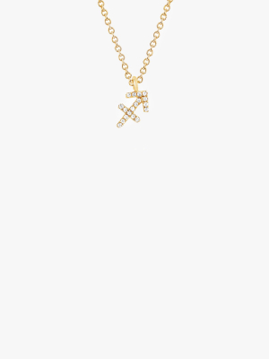 Diamond Sagittarius Necklace