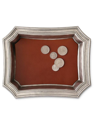 Change Tray With Leather Insert