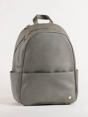 Skyline Backpack Grey Umber - Gold Hardware