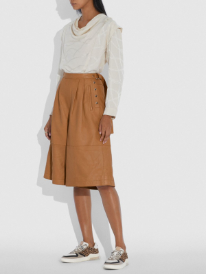 Leather Culottes