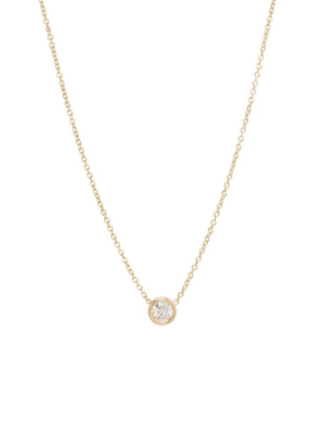 14k Large Floating Diamond Necklace