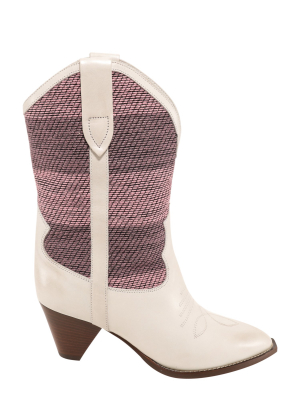 Isabel Marant Striped Patchwork Boots