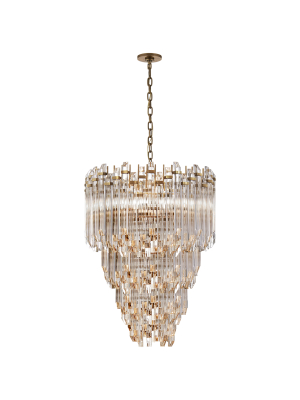 Adele Three-tier Waterfall Chandelier In Various Colors