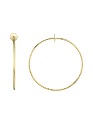 Disc Hoop Earrings