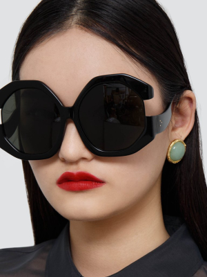 Bardot Oversized Sunglasses In Black