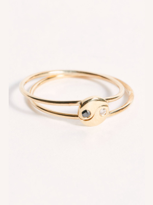 Yin Yang Best Friend Ring