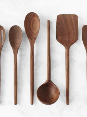 Williams Sonoma Walnut Utensil, Set Of 6