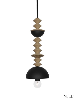 Mala Pendant Light No. 5 In Black