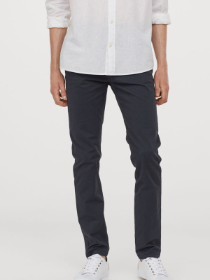 Skinny Fit Cotton Chinos