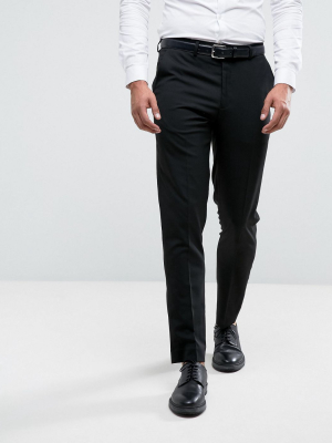 River Island Skinny Fit Smart Pants In Black