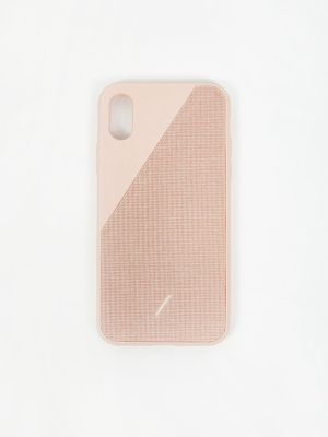 Native Union Clic Canvas Iphone Xs Case - Rose