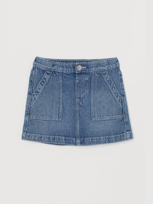 Denim Utility Skirt