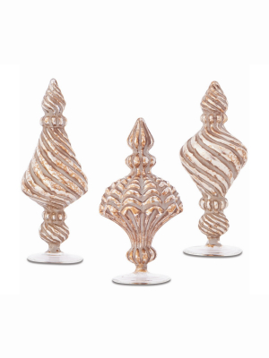 Plum & Post French Mini Finials, Set Of 3