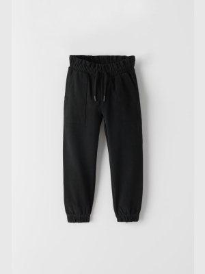 Pants With Elasticized Trim