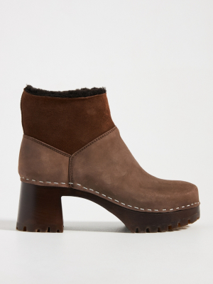 Swedish Hasbeens Shearling-lined Ankle Boots