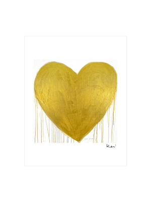 Heart Of Gold Mini Art Print