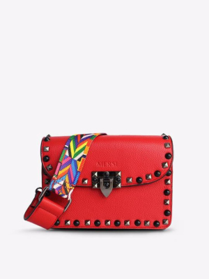 Mersi Ruby Studded Crossbody - Vegan Leather