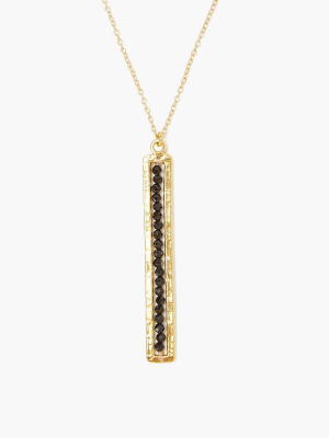 Black Spinel And Gold Sedona Necklace