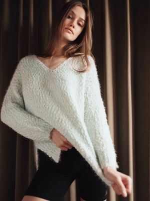 Popcorn Knit Sweater