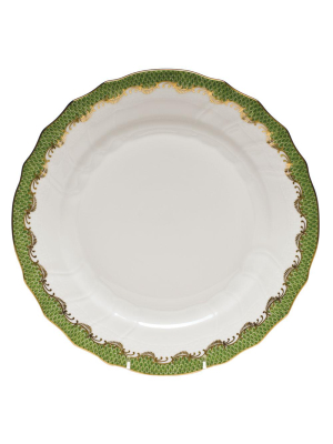 Fish Scale Dinner Plate, Evergreen