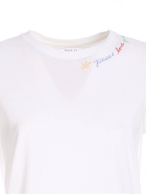 Polo Ralph Lauren Slogan Embroidered T-shirt