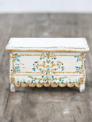 Dollhouse Furniture - Painted Spanish Trunk