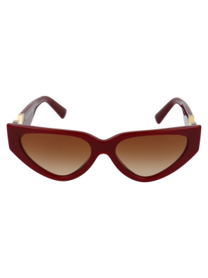 Valentino Eyewear Rockstud Cat Eye Sunglasses