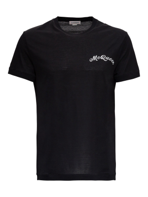 Alexander Mcqueen Logo Embroidered T-shirt