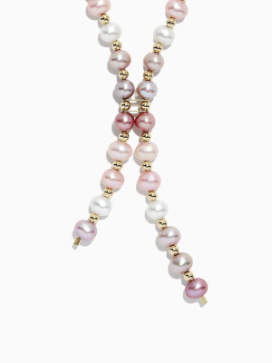 Effy 14k Yellow Gold Multi Color Cultured Fresh Water Pearl Necklace