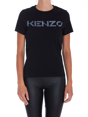 Kenzo Logo Printed Crewneck T-shirt