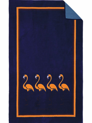 Blue Flamingo Beach Towel - Kids