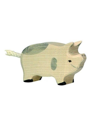 Holztiger Wooden Dappled Piglet