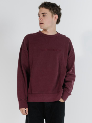 Tonal Thrills Company Slouch Fit Crew - Windsor Wine